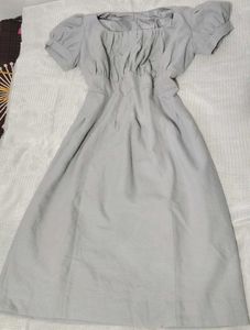 ✨Elegant Grey Fit &amp; Flare Dress🤩