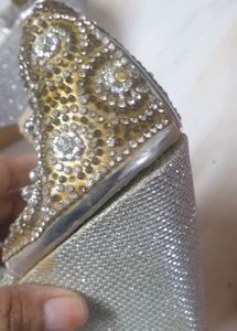 Silver Wedge Heel