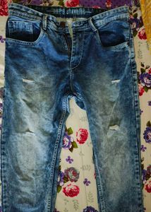 Acid Wash Denim Jeans
