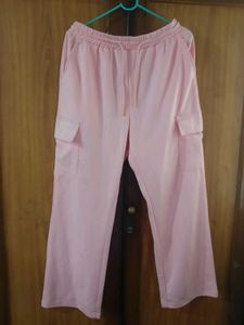 Pink Cargo Sweatpants
