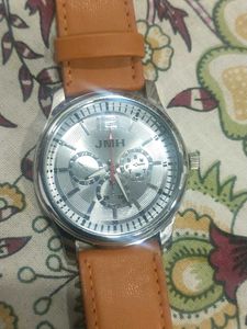 Analog Leather Watch