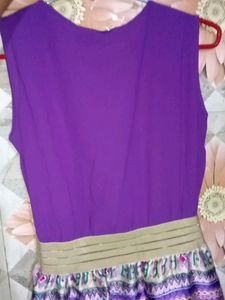 Purple Aztec Print Dress