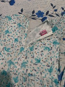 Floral Print Dress &amp; Pant Set