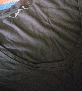 Black V-Neck T-Shirt