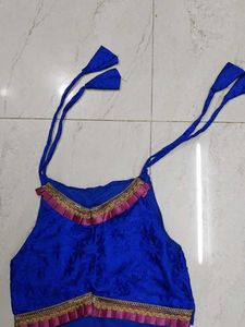 Blue Kids Lehenga Choli Set