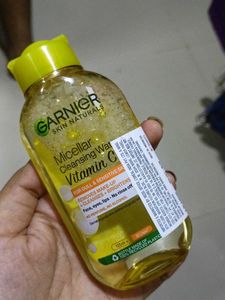 Garnier Vit C Serum, Micellar Water, And Suncreen
