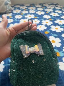 Sparkly Green Mini Backpack