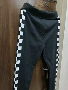 Checkered Stripe Track Pants