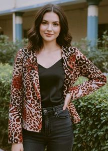 Animal Print Blazer