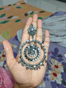 Oxidised Mirror Earrings