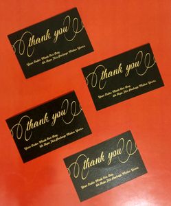 100 Thankyou cards Premium Quality Gold Edition