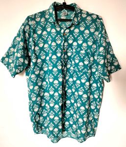 Floral Block Print  Shirt