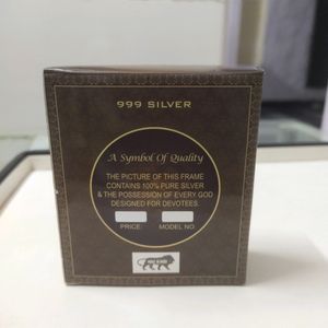 999 Pure Silver Lakshmi Ganesh Frame