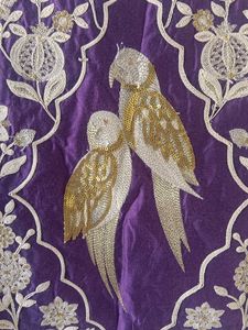 Embroidered Purple Waistcoat