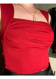 Burgundy Ruched Top