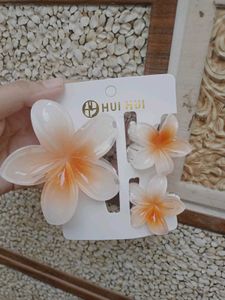 Flower Hair Claw Clips- 6 cards