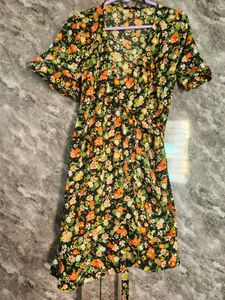 Floral mini Wrap Dress