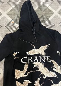 Crane Print Hoodie