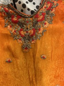 Orange Colour Suit With Sharara