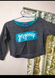 Gorgeous Cropped Long Sleeve Top