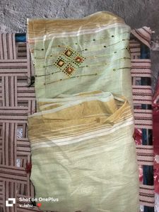 Elegant Embroidered Saree