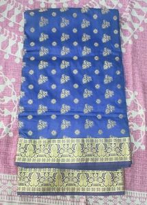 Blue Saree With Blouse