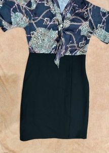 Chic Chain &amp; Animal Print Dress