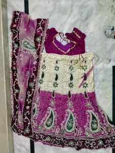 Bridal Lehenga With Heavy Dupatta