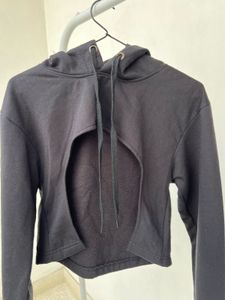 Cutout Black Hoodie