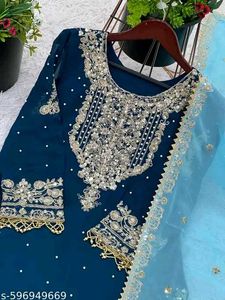 Elegant Embroidered Ethnic Dress