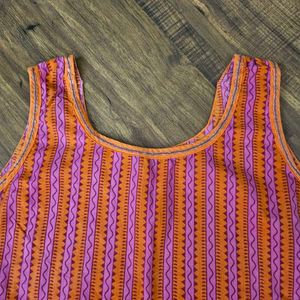Retro Orange &amp; Pink Top