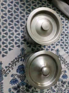 Steel Kitchen Canisters And Glass Jug