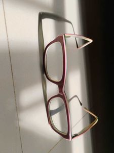 Vintage Red, Pl &amp; White Frame Glasses