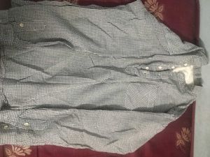 Checked Black &amp; White Shirt