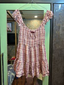 Urban Outfitters Kimchi Blue Rae Check Playsuit