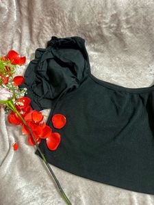 Chic Black Crop Top