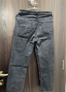 Fabed Black High Waist Wide Leg Denims