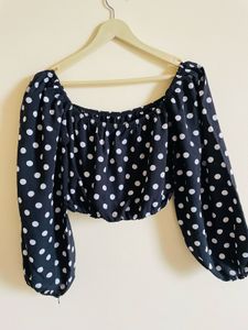 Polka Dot Crop Top