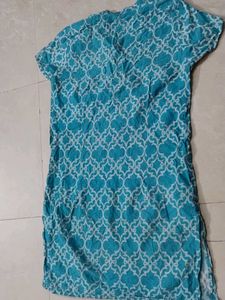 Blue Printed Kurta