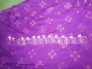 Purple Printed Kurta