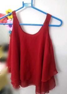 Chic Coral Red Tank Top