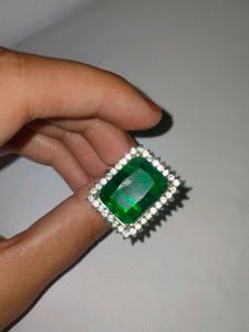 Emerald Green Statement Ring