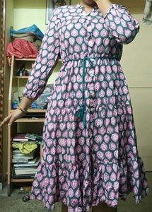 Zudio Leaf Print Dress