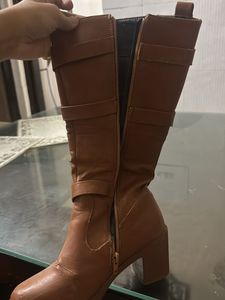 Brown Buckle Boots