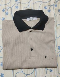 Men&#39;s Beige Polo Shirt