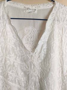 White Chikankari Kurta