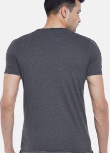 Ajile by Pantaloons Men Charcoal Grey TypographyPr