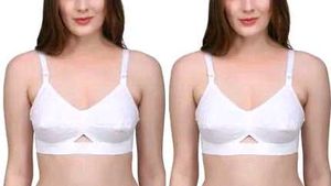fancy women cotton bra pack of 3 pis