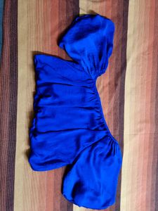 And Women One Shoulder Waterfall Skirt Co-ord Set