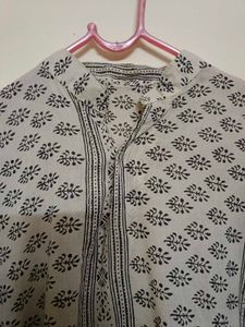 Cream Color Knee Length Kurta